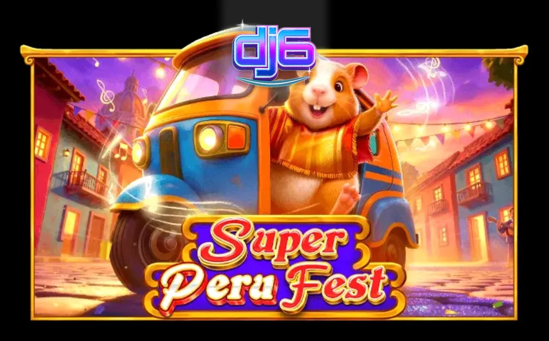 Cena vibrante de celebração cultural no slot Super Peru Fest